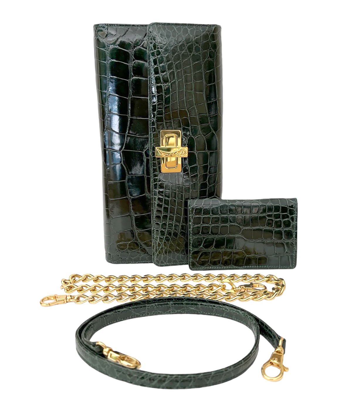 Ingrid Forest Green Alligator - Image 2