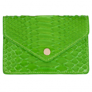Lime Python Large Card Case